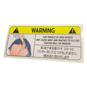 Warning Hentai Ecchi Sticker - JDMapproved.de